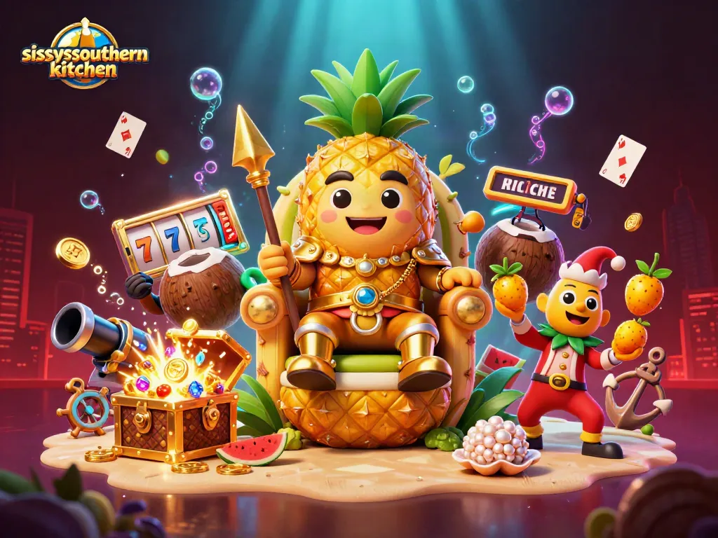 Engage with sissyssouthernkitchen's vibrant casino adventure featuring colorful characters and dynamic elements.